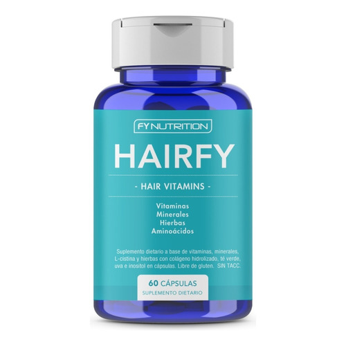 Hairfy - Vitaminas Anti Caída Cabello Pelo - Biotina X60