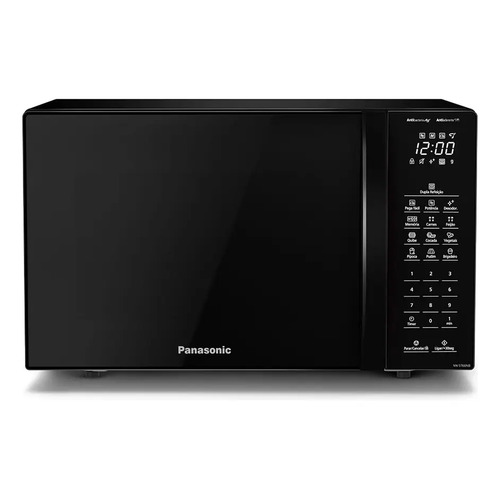 Microondas Panasonic Dupla Refeição 34L Black Glass - NN-ST66NBRU