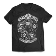 Camiseta Guns And Roses Skulls For Destruction Rock Activity