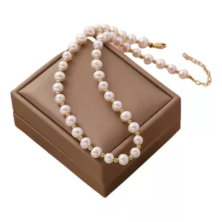 Collar Perlas Naturales Cultivadas Con Broche Plata 0.925 