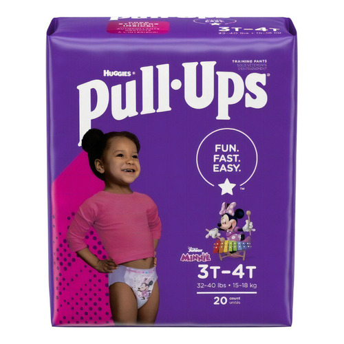 Huggies Pull Ups 3t - 4t X 20 Unidades Para Niña Género Niñas