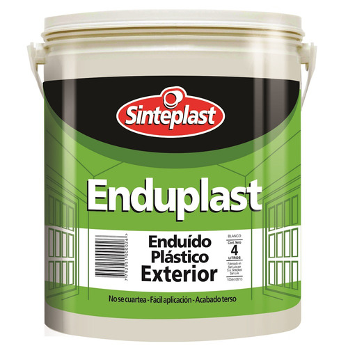 Enduído Plástico Exterior Sinteplast Enduplast 4kg