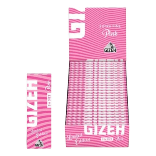 Papelillos Gizeh Pink 1 1/4 Edición Limitada Caja 25 Unidades