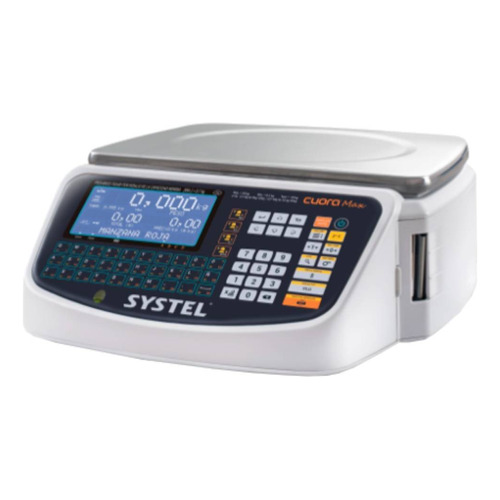 Balanza comercial digital Systel Cuora Max USB  15kg 110V/220V blanco 365 mm x 240 mm
