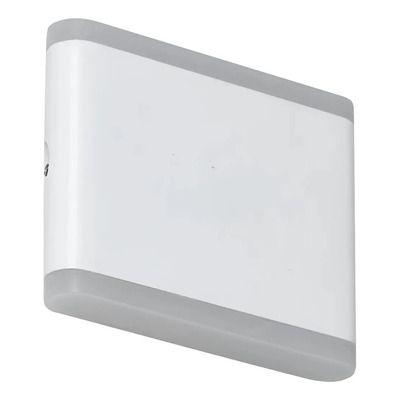 Bidireccional Aluminio Led 6w Orthog I Blanco Moderno Chato  Blanco