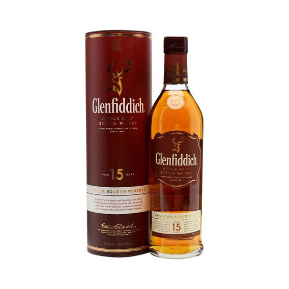 Whisky Glenfiddich 15 Años x 750cc Estuche Lata