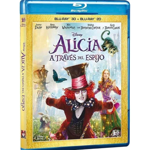 Alicia A Traves Del Espejo 2016 Pelicula 3d + 2d Blu-ray