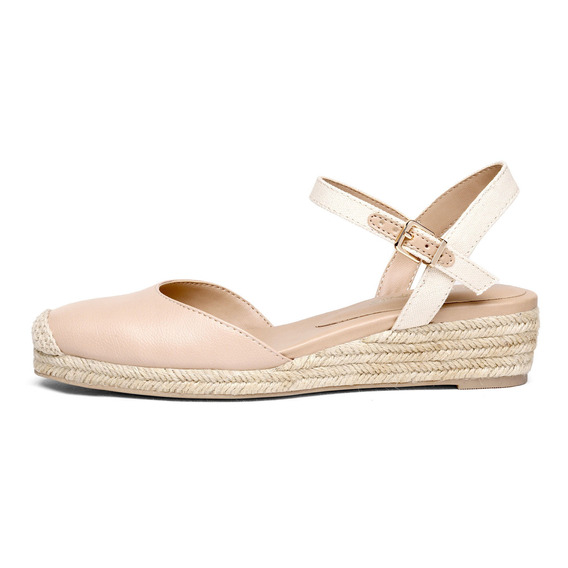 Women's Closed Toe Ankle Strap Espadrilles Wedge Sandals