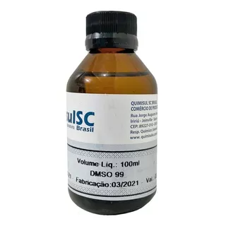 Dmso - Dimetilsulfoxido 99% Frasco 100ml