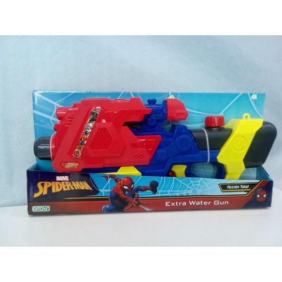 Pistola De Agua Spiderman Extra Water Gun Ditoys 2062