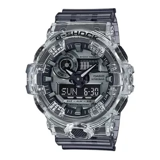 Reloj Casio G-shock Hombre Ga-700sk-1a Color De La Malla Transparente Color Del Bisel Transparente Color Del Fondo Gris