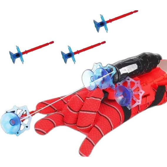 Guante Spiderman Con Lanzador Más  Tela Araña 