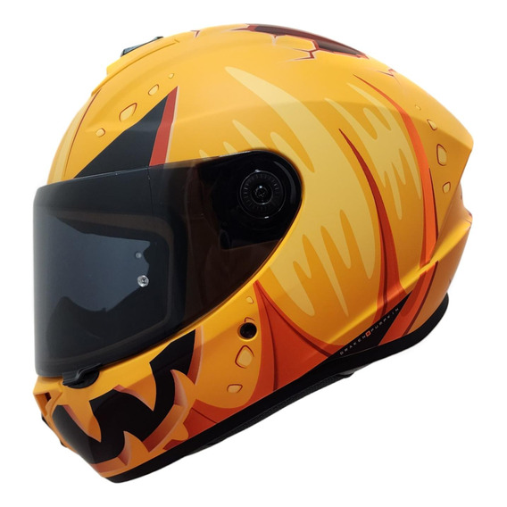 Casco Para Moto Naranja Matte Talla Xl Draken Pumpkin Axxis