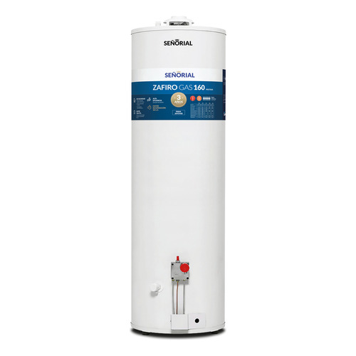 Termotanque multigas Señorial Zafiro TTS-160 blanco 160L