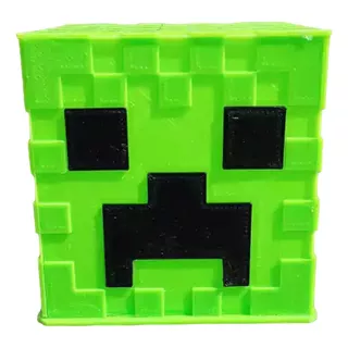 Lámpara  Velador Minecraft - Creeper Verde