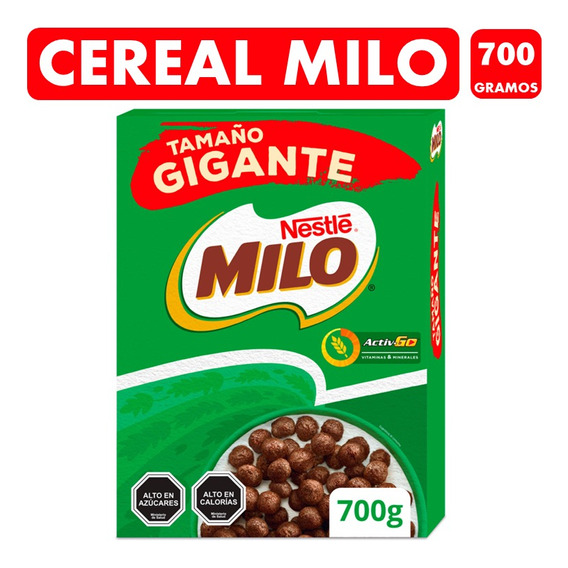 Milo Cereal Sabor A Chocolate-tamaño Familiar(caja Con 700g)