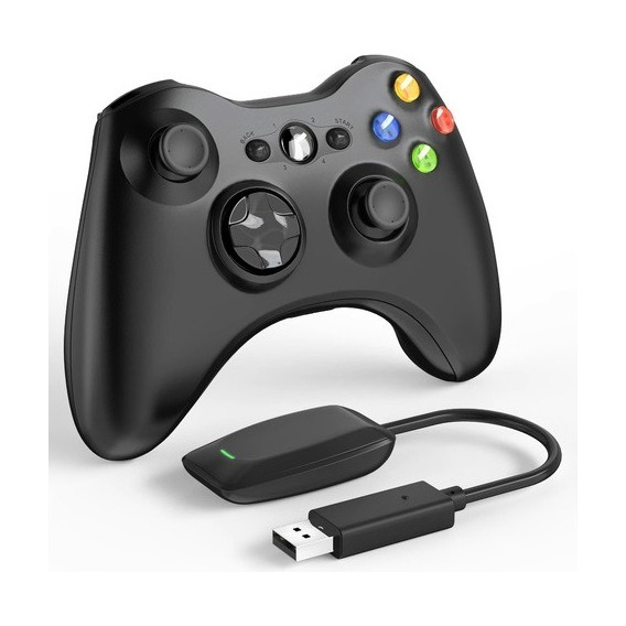 Joystick Compatible Xbox Pc Genérico Inalámbrico + Receptor