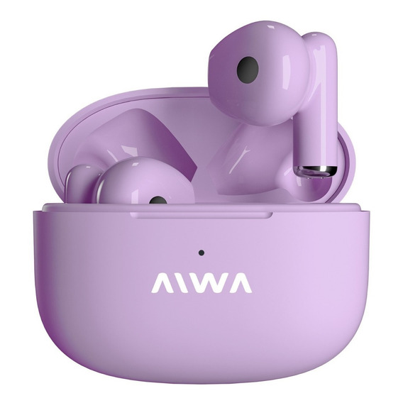 Auriculares Inalambrico Aiwa Ata-506l Lila Pastel Bluetooth