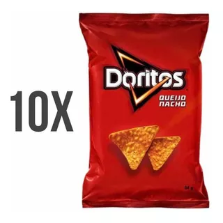 Kit 10 Doritos Nacho Original 92g Pronta