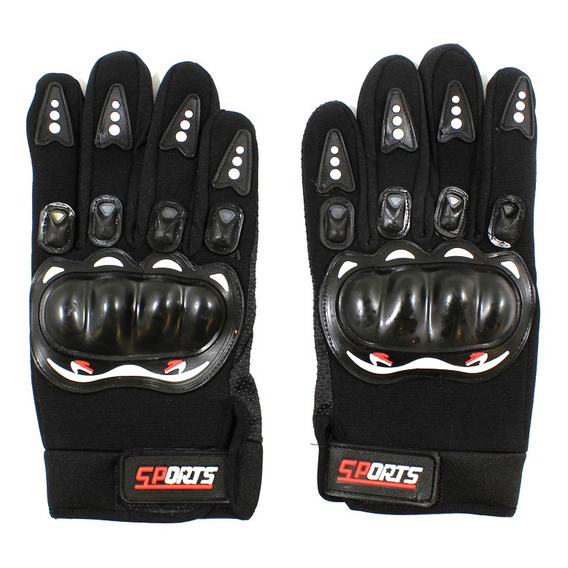 Par De Guantes Para Moto Negro Par Talle M