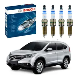  Jogo 4 Velas Ignição Bosch Civic 1.8 Flex 2012 A 2016