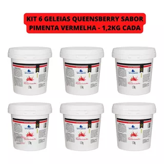 Kit 6 Geleia Queensberry Classic Sabor Pimenta Vermelha -nfe