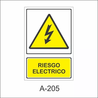 Cartel Señaletica  Peligro Descarga Electrica Comercios 