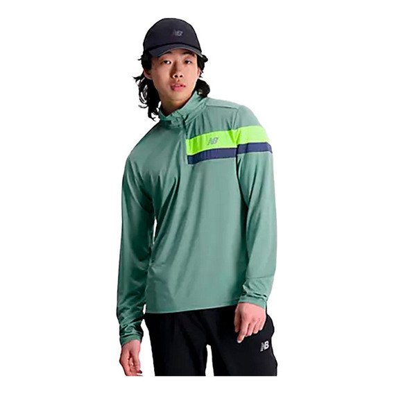 Buzo New Balance Accelerate Half Zip - Mt23227dkj