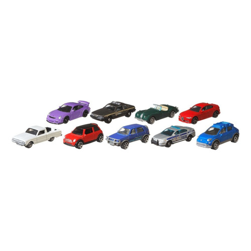 Vehículo Mattel Matchbox Basics Auto Básico 9 1:64 Modelo Variable Color Multicolor