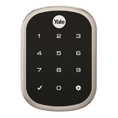 Cerradura digital Yale YRD256 derecha/izquierda color negro/plateado níquel satinado