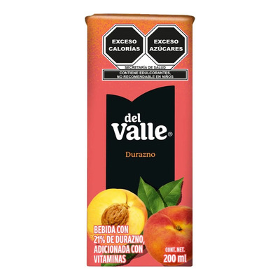 Jugo Nectar Del Valle De Durazno 200 Ml