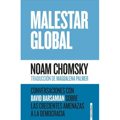 Malestar Global Noam Chomsky Nuevo  Envíos A Todo El País