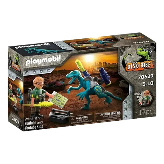 Juguete Tio Rob + Dinosaurio Armado Playmobil 70629 Febo
