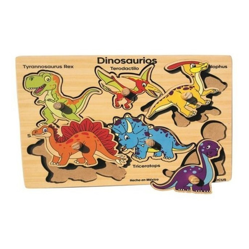 Rompecabezas Temático Dinosaurios 6 Pz Ideas