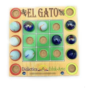 Juego De Mesa Gato Con Canicas