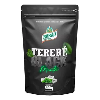 Erva Tereré Black Menta Extra Forte Barão De Cotegipe 500g