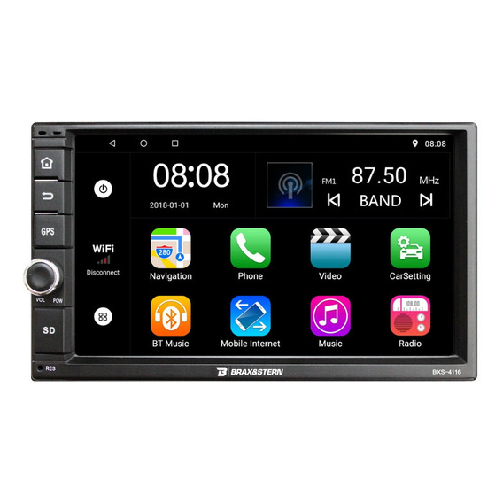 Radio Auto 2 Din Android Touch Hd De 7'' Bxs-4116