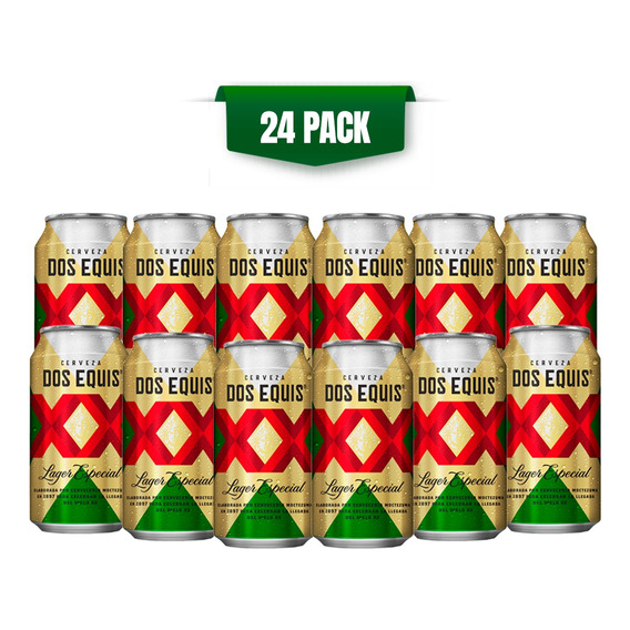 Cerveza Dos Equis Lager 24 latas de 355ml