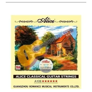 Juego De Cuerdas Para Guitarra Clásica Alice