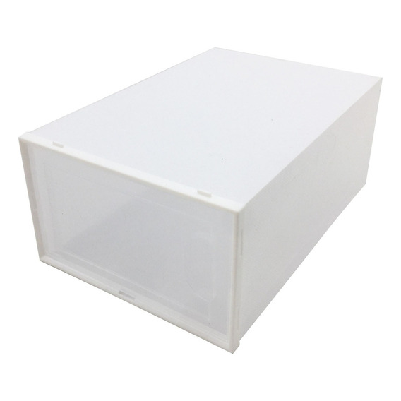 Caja Organizadora Blanco Para Zapatos Con Visor