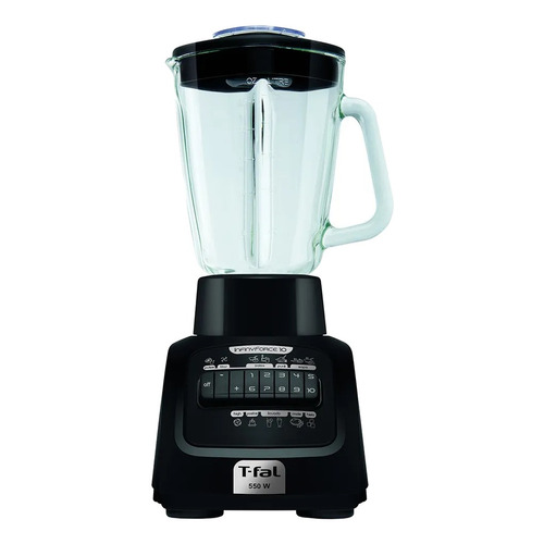 Licuadora T-fal InfinyForce LN8108MX 1.25 L negra con vaso de vidrio 127V