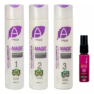 Magic Adlux 3 Passos Pós Quimica + Magic Liss 30ml