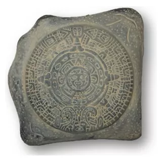 Escultura Calendario Azteca En Piedra De Barro Hecho A Mano