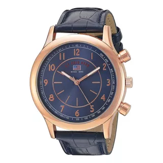 Reloj Polo Us5218az Gold Blue Leather Box