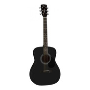 Guitarra Acústica Cort Standard Af510e Para Diestros Black Satin