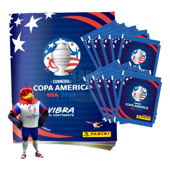 Album Copa America Usa 2024 Panini Original 2024 + 5 Sobres