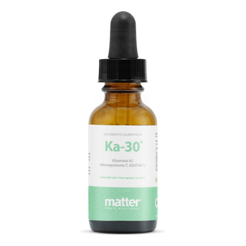 Matter, Ka-30, Vitamina K2 (menaquinona-7, K2vital) 30ml Sabor Natural