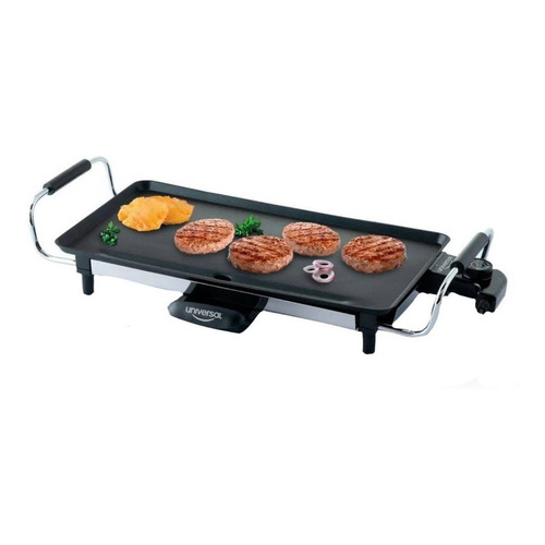 Asador Plancha Eléctrico Universal L88350 110v/220v Negra Color Negro