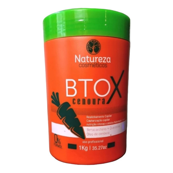 Natureza Carrot Btox Capilar De Zanahoria 0% Formol 1kg