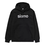 Buzo Sismo Nuevo Authentic Hood Oversize Frisa Black 2270